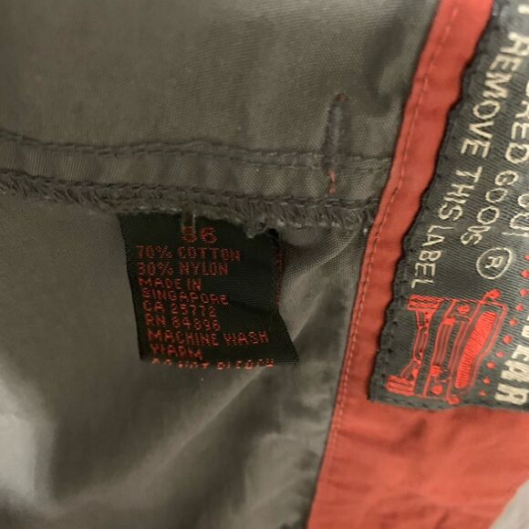 Green Cotton Nylon Combat Trousers from Dex Functional Wear Size 35 x 30 Zip - Picture 7 of 13